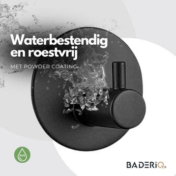 Nieuw Handdoekhaak 4 stuks Handdoekhaakjes Zwart Zelfklevend, Ophalen of Verzenden, Nieuw, Zwart