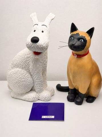 Tintin - 2 Figurine - Milou et le chat de Moulinsart (2e, Nieuw