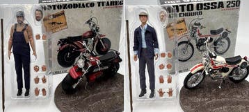 Infinite Statue 1:12 - Modelauto - Set Moto Ossa 250 Enduro, Nieuw