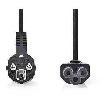 C5 kabel | Nedis | 2 meter (Haaks), Verzenden, Nieuw