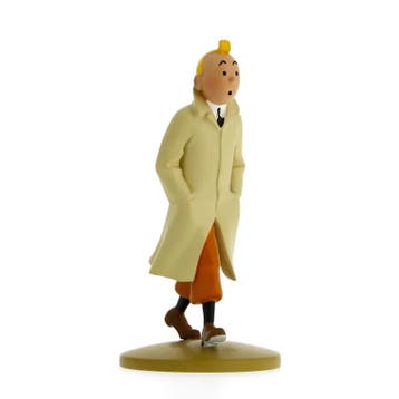 Kuifje Beeldje met Trenchcoat 12 cm, Ophalen of Verzenden, Nieuw