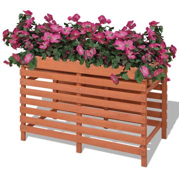 vidaXL Plantenbak 100x50x71 cm hout, Verzenden, Minder dan 60 cm, Nieuw, 60 cm of meer