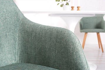 Retro design stoel SCANDINAVIA MEESTERSTUK groen met, Ophalen of Verzenden, Nieuw