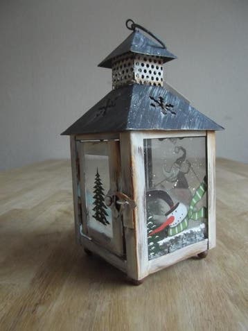 Lantaarn Kerst klein (Waxinelicht houders en lantaarns), Ophalen of Verzenden, Nieuw