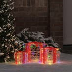 vidaXL Cadeau Doos met 60 LED 3 pcs Multikleur 20 x 20 x 20, Diversen, Kerst, Verzenden, Nieuw