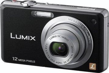 Panasonic Lumix DMC-FS10 Digitale Compact Camera - Zwart, Verzenden, Zo goed als nieuw