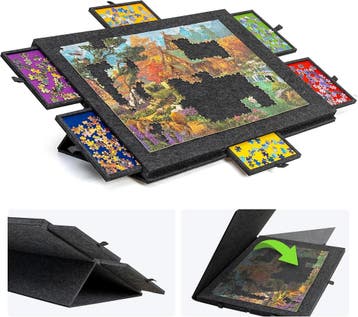 Puzzeltafel Draagbaar Vilt | 1500st | Laatste Stuk!, Hobby en Vrije tijd, Ophalen of Verzenden, 500 t/m 1500 stukjes, Zo goed als nieuw