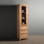 *WOONWINKEL* Tower Living Corona Smalle Kast Teak Hout, Verzenden, Nieuw
