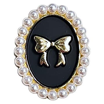 Fako Bijoux - Magnetische Mini Broche - Ovaal Strik Met, Verzenden, Nieuw