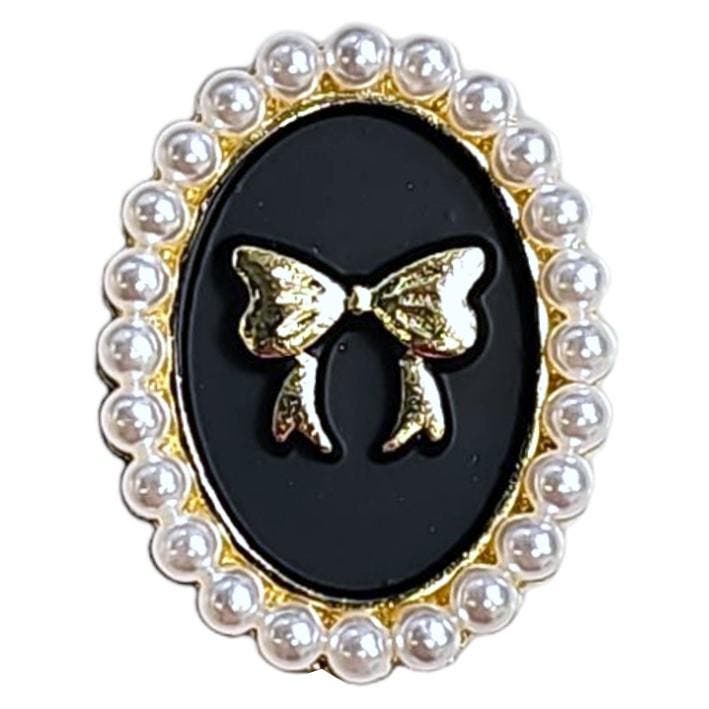 Fako Bijoux - Magnetische Mini Broche - Ovaal Strik Met, Sieraden, Tassen en Uiterlijk, Broches, Verzenden