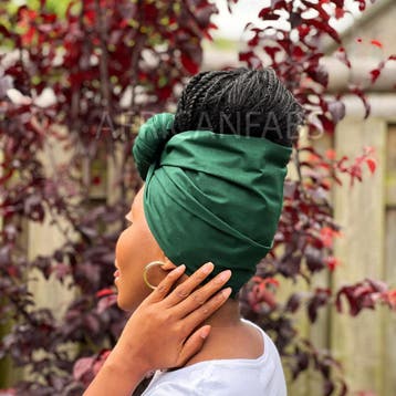 Groene hoofddoek / Groene headwrap, Kleding | Dames, Ophalen of Verzenden, Nieuw