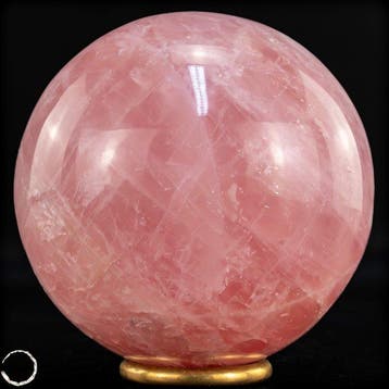 Elegante rozenkwartsbol uit Brazilië van uitzonderlijke