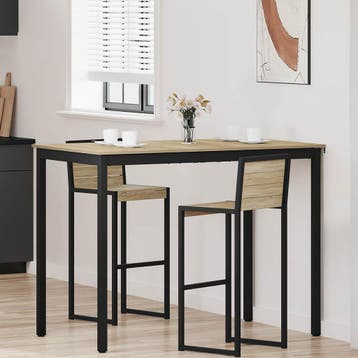 vidaXL Staande Bartafel Bewerkt hout Rechthoekig, Huis en Inrichting, Verzenden, Nieuw