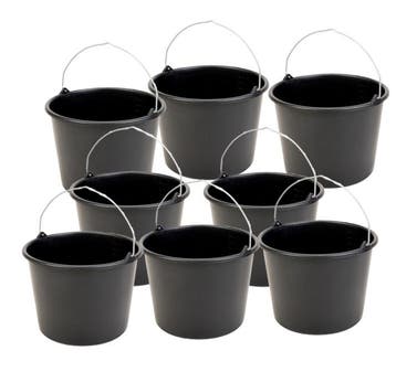 100X Bouwemmer 12 liter