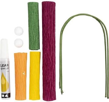 DIYkit Pakket Hobbyset Crêpepapier Klaprozen, Hobby en Vrije tijd, Ophalen of Verzenden, Nieuw