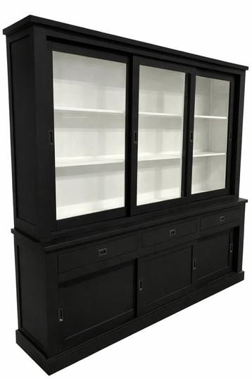 Buffetkast zwart Gouda 240cm, Huis en Inrichting, Ophalen of Verzenden, Nieuw