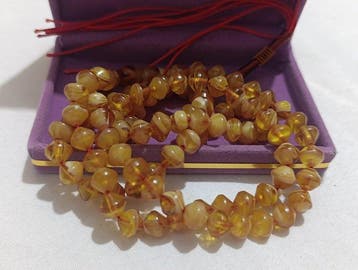 Rozenkrans - Amber - 1990-2000 - Zeldzame Gebedskralen
