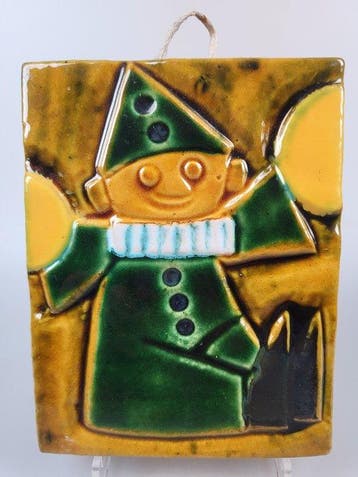 Vintage Tegel - Zsolnay - Vintage - 1960-1970 - clown