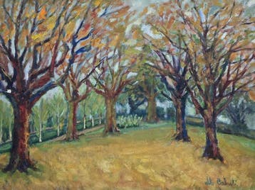 École française (XX) - NO RESERVE - La lumière de la forêt
