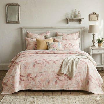 BA168 - Bloemenbedspread - met Orlati-randen – Acquerello