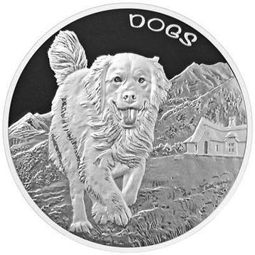 Fiji Dogs 1 oz 2022 Prooflike (12.000 oplage), Verzenden, Losse munt, Zilver