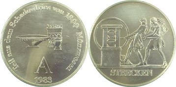 Duitsland Medaille Schadowfries Strecken 1983 A Ddr 1983 A, Verzenden
