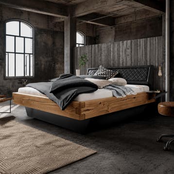 TPT Möbel Varn Massief Eiken Balkenbed met Bedlades - 180 x, Nieuw