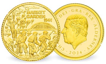 80 years Market Garden 5 pounds Alderney 2024 AU, Postzegels en Munten, Munten | Nederland, Verzenden