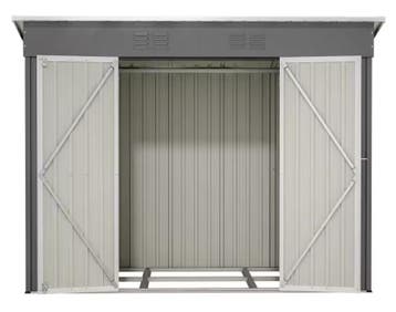Metalen Tuinschuur 8x4 FT - Weerbestendig met Fundering, Verzenden, Nieuw