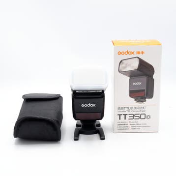 Godox Speedlite TT350 Flitser (MFT) Olympus / Panasonic (Occ, Externe flitser, Ophalen of Verzenden, Zo goed als nieuw, LCD-scherm