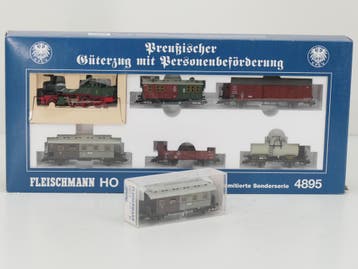Schaal H0 Fleischmann NEW OLD STOCK COMPLETE SET 4895 en..., Fleischmann, Nieuw, Ophalen of Verzenden, Gelijkstroom