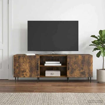 vidaXL TV-kast 150 x 31 x 50 cm Gerookt eiken Bewerkt hout, Minder dan 50 cm, Verzenden, Nieuw, Minder dan 100 cm
