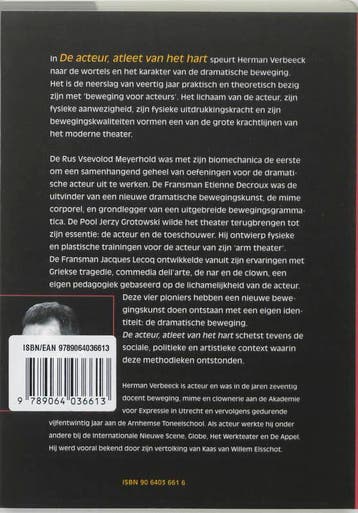De acteur, atleet van het hart 9789064036613 H. Verbeeck, Boeken, Kunst en Cultuur | Dans en Theater, Verzenden, Gelezen, H. Verbeeck