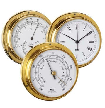 scheepsklok barometer thermometer hygromete weerstation klok, Verzenden, Nieuw