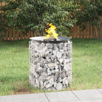 vidaXL Schanskorf vuurplaats Ø 50 cm gegalvaniseerd ijzer, Verzenden, Nieuw