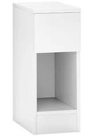 Wit Nachtkastje met Lade en Vakken – Modern en Ruimtebespare, Huis en Inrichting, Tafels | Sidetables, Verzenden, Nieuw