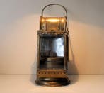 Orlians & Co - Olielamp - Messing, Glas - Treinlamp -, Antiek en Kunst