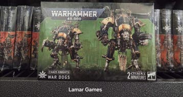 Chaos Knights War Dogs (Warhammer 40.000 nieuw), Hobby en Vrije tijd, Wargaming, Ophalen of Verzenden, Nieuw