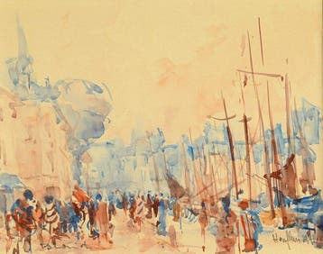 Bernard Loriot (1925-1998) - Honfleur