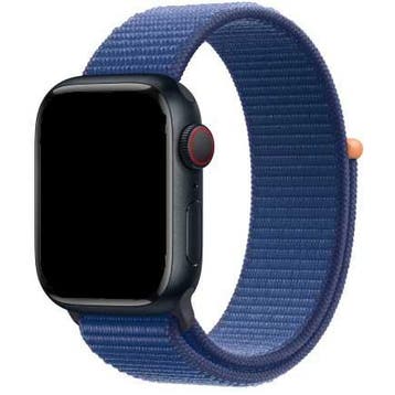 Apple Watch bandje Nexora - geweven - nylon - oceaanblauw, Verzenden, Nieuw