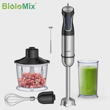 BioloMix 5-in-1 Staafmixer: Krachtige 1500W Blender voor Smo, Verzenden, Nieuw