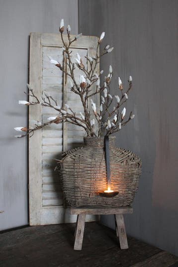 Namaak Magnolia tak in knop 104 cm, Huis en Inrichting, Woonaccessoires | Kunstplanten en Kunstbloemen, Ophalen of Verzenden, Nieuw