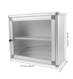 Aluminium medicijnkast – Wandmodel met 2 lagen, Verzenden, Nieuw