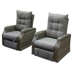 Kreta lounge balkonset 2 delig draaibaar verstelbare, Ophalen of Verzenden, Nieuw, Wicker