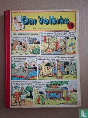 Beau Geste - Ons Volkske 19 - 1955, Eén stripboek, Verzenden, Gelezen, Bento, Fernando, Craenhals, François, Dumas, Alexandre [naar], Follet, René, Funcken, Fred, Gascard, Gilbert, Graton, Jean, Jacobs, Edgar Pierre, Laevaert, Willy, Laudy, Jacques, Macherot, Raymond, Melckebeke, Jacques van, Reding, Raymond, Remi, Georges, Vandersteen, Willy, Wren, Percival Christopher [naar].