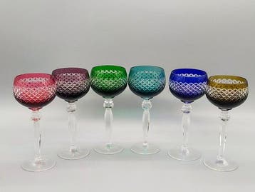 6-teiliges Römer Gläser Set – Farbiges Kristallglas mit