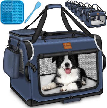 Reisbench hond - Draagtas hond - Transportbox - 61x42x42 cm, Verzenden, Zo goed als nieuw