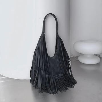 Luxe Dames Schoudertas met Lange Franjes - Zacht PU Leer, Ca, Verzenden, Nieuw