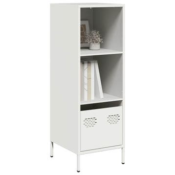 vidaXL buffetkast 35x39x103,5 cm staal wit, Verzenden, Nieuw, Metaal