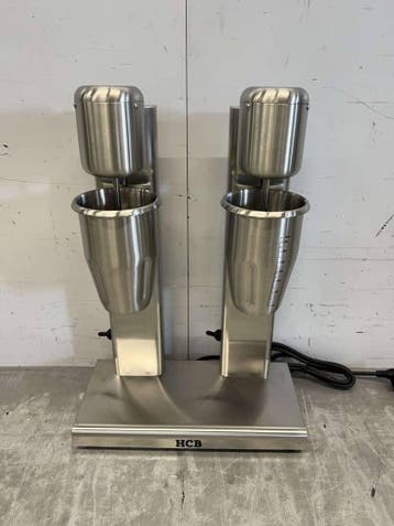HCB RVS Dubbele Milkshaker Milk shaker Milkshakemixer 2 x, Zakelijke goederen, Ophalen of Verzenden, Nieuw in verpakking